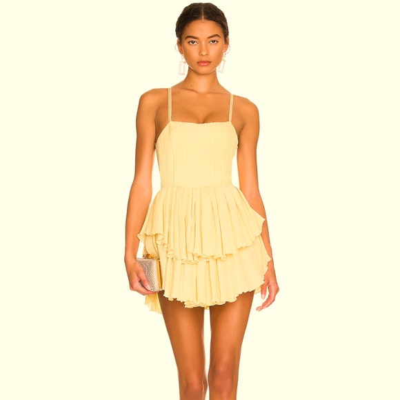 FABULOUS OW CRUSH DRESS IN YELLOW - Picture 2 of 6